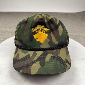 Vintage Cobra Caps‎ Camo Rope Snapback Herman Survivors Since 1879 Hat USA